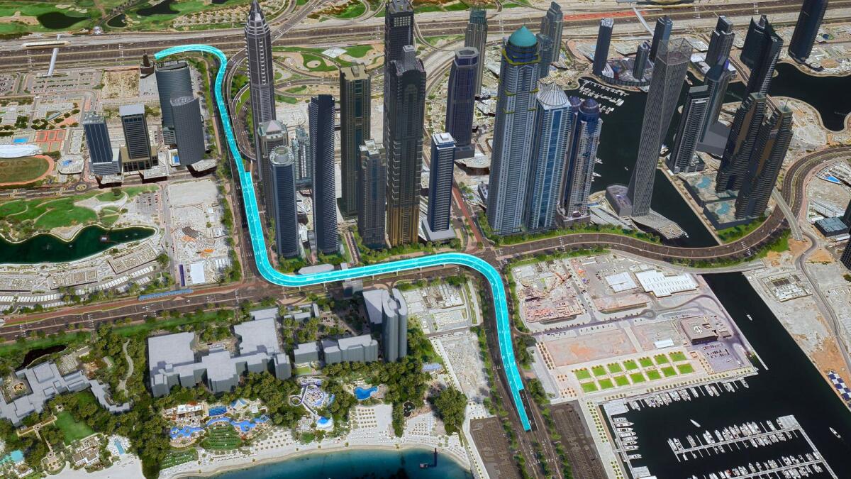 connecting Dubai Harbour with Sheikh Zayed Road